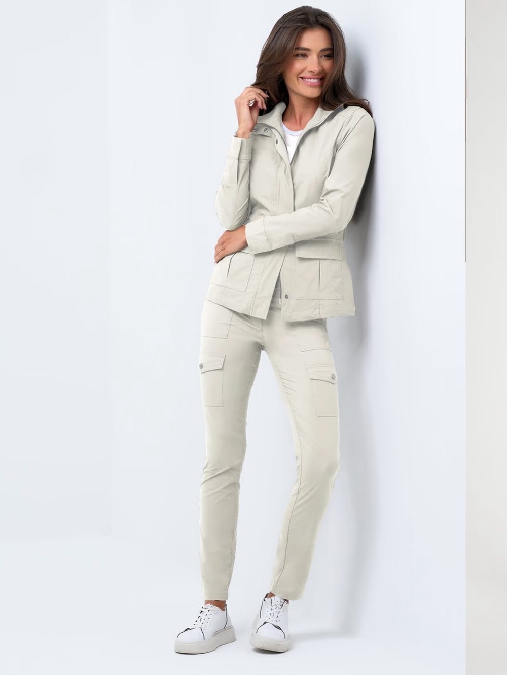 Anatomie “Kate” Skinny Cargo Pant in discontinued color Stone